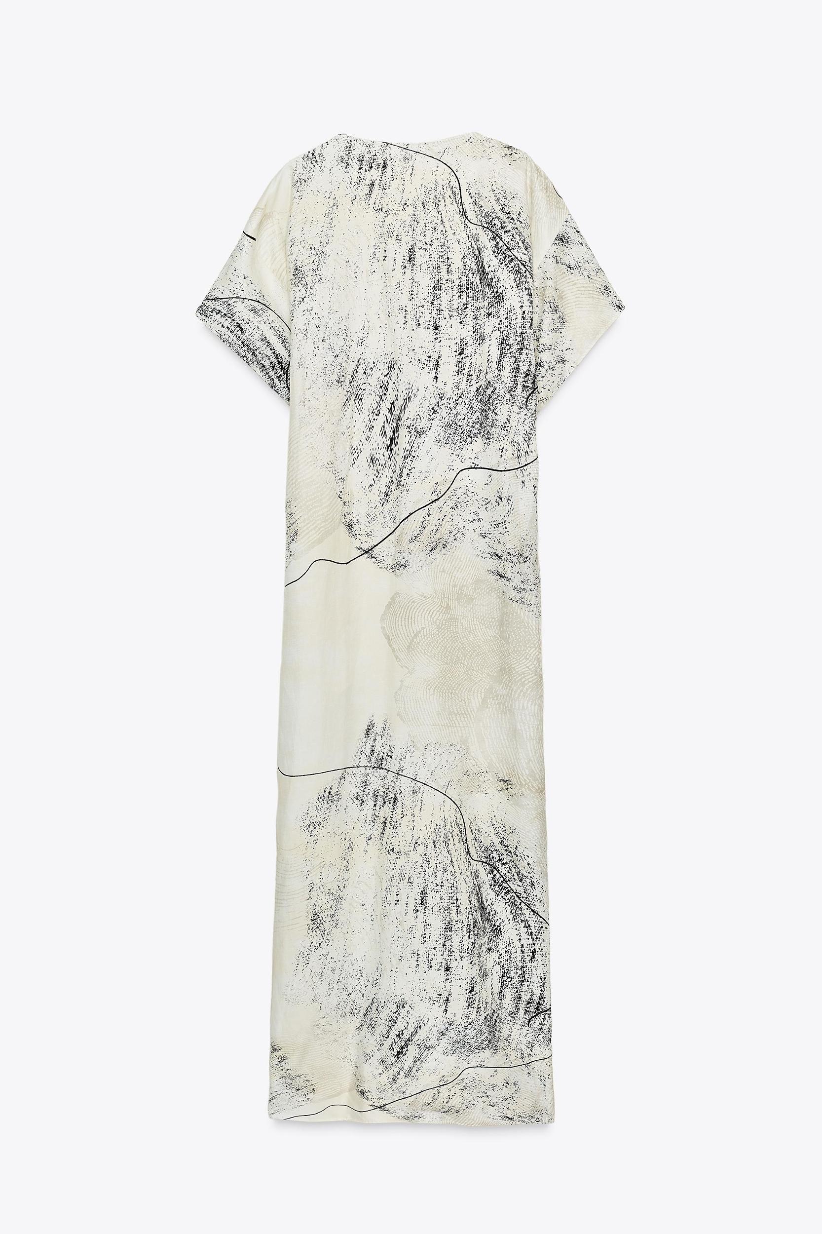 PRINTED MIDI DRESS ZW COLLECTION Product Image