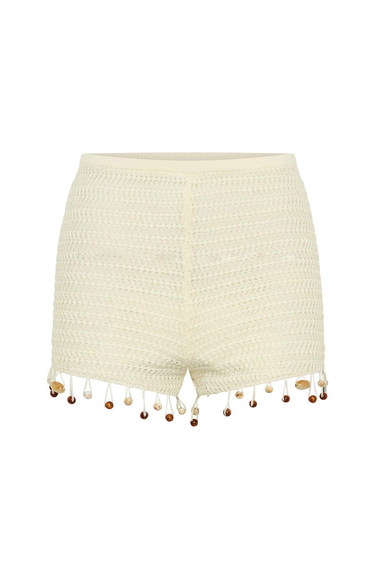 One More Time Crochet Top Off White Product Image