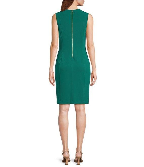 Investments Scuba Crepe Sleeveless Sheath Dress Product Image
