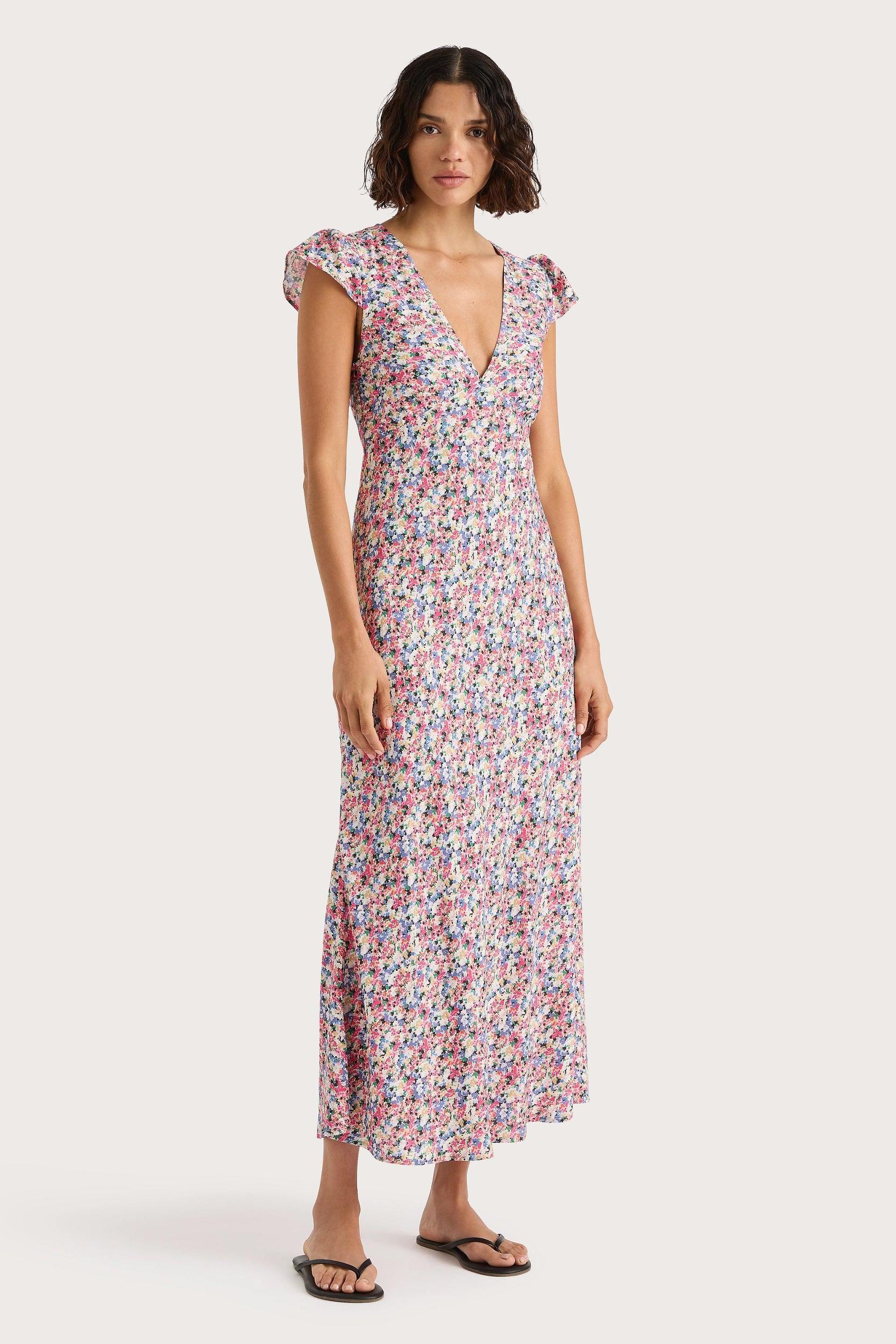 Esson Midi Dress Valerie Floral Multi - Final Sale Product Image