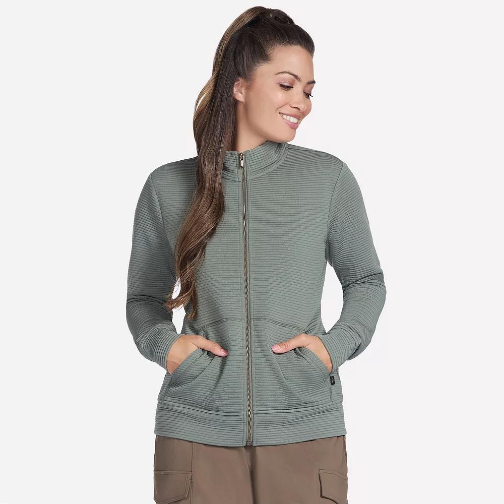 Women's Skechers® The Go Walk® Ottoman Cozy Fit Zip-Up Jacket,  Product Image