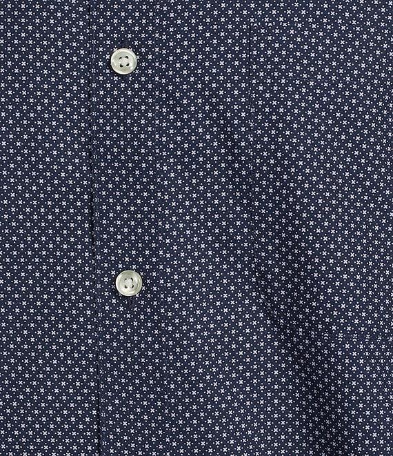 Gold Label Roundtree & Yorke Non-Iron Short Sleeve Floral Print Poplin Sport Shirt Product Image