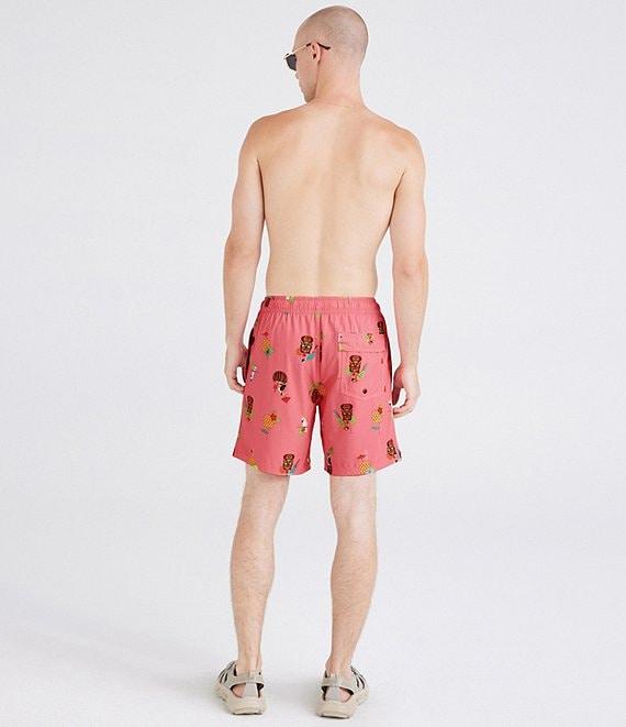 SAXX Bird Of Paradise Oh Buoy 2N1 7#double; Inseam Volley Swim Shorts Product Image