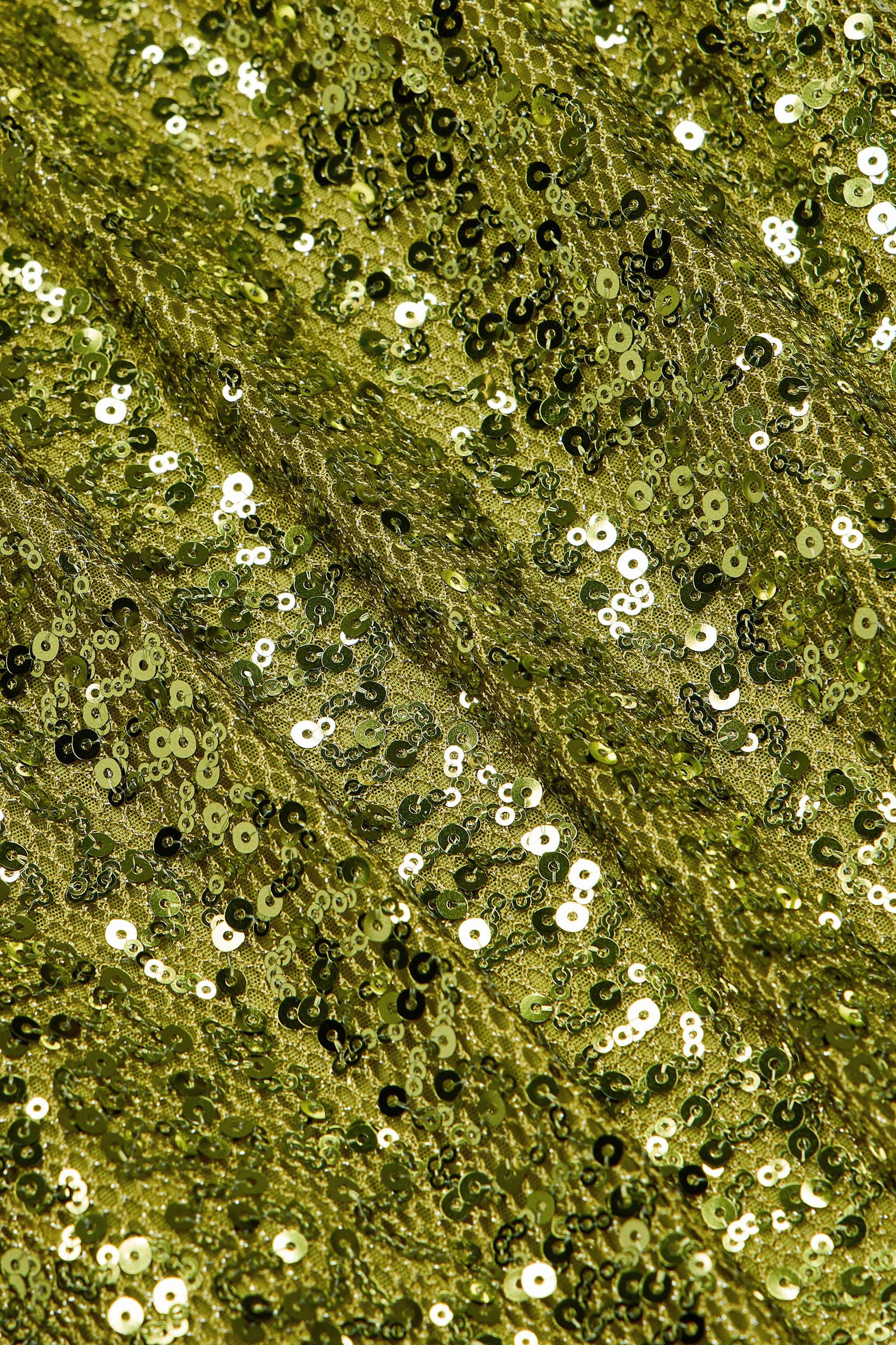 Embellished Hardware-Detail Strappy Maxi Skirt in Olive Green Product Image