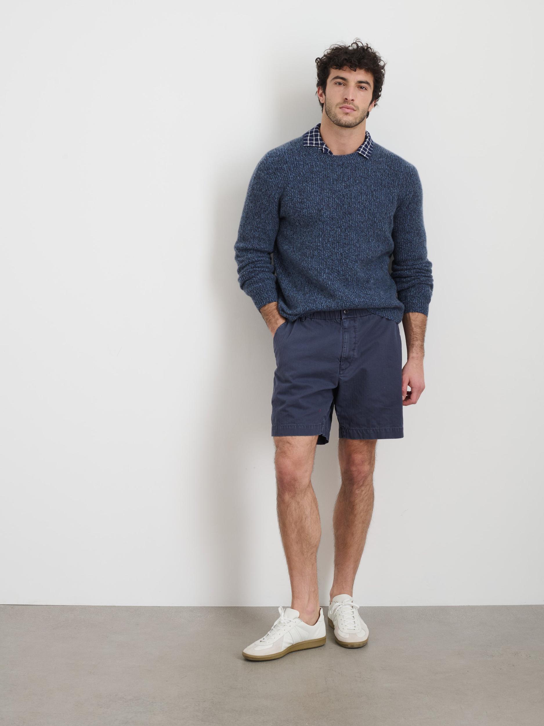 Pull On Short In Cotton Herringbone Product Image
