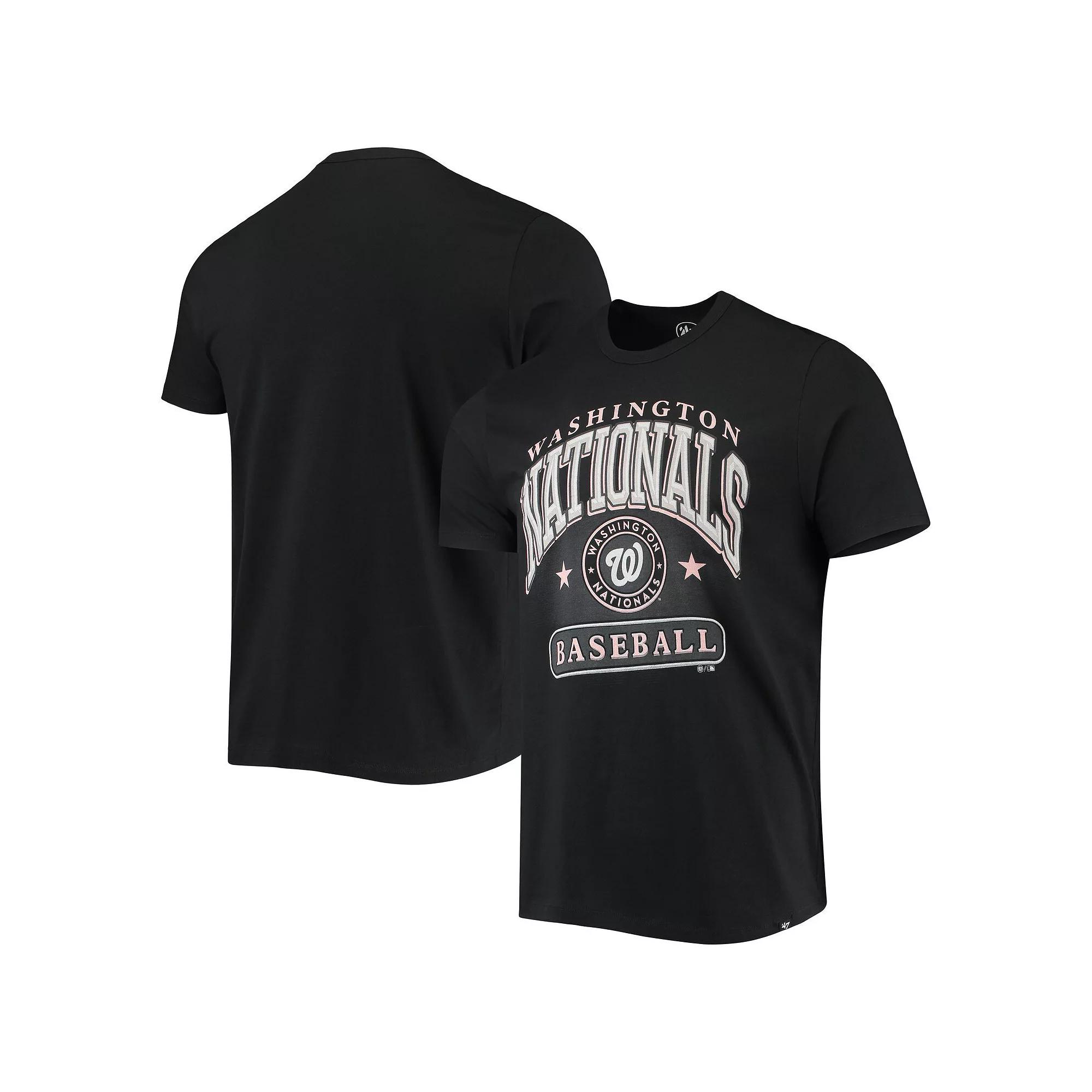 Men's '47 Black Washington Nationals City Connect Elements Franklin T-Shirt,  Product Image