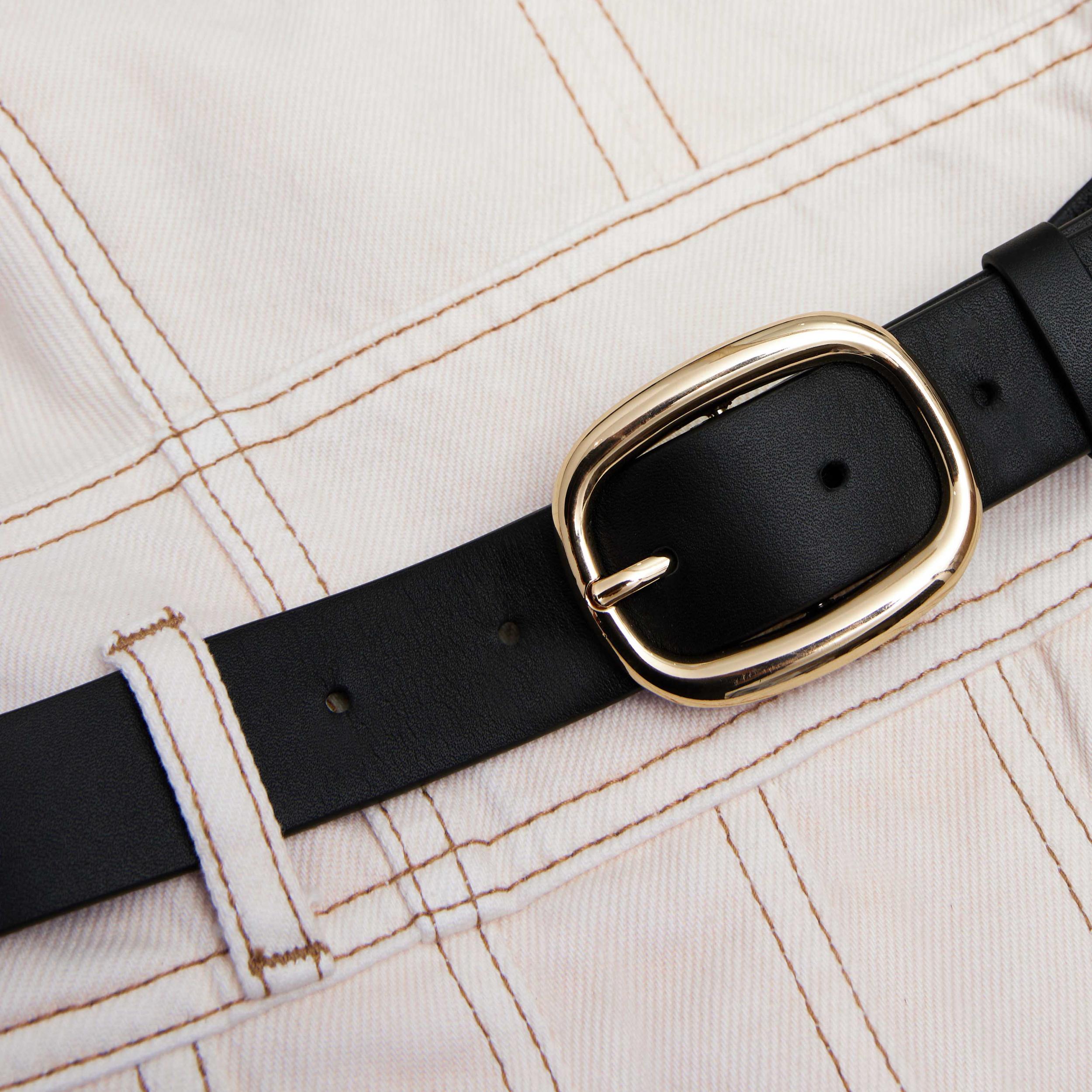 Cream Denim Mini Dress Product Image