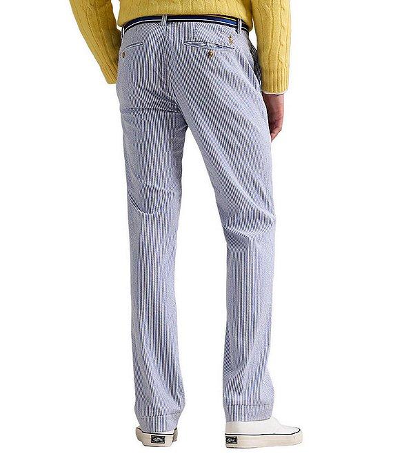 Polo Ralph Lauren Stretch Straight Fit Seersucker Pants Product Image