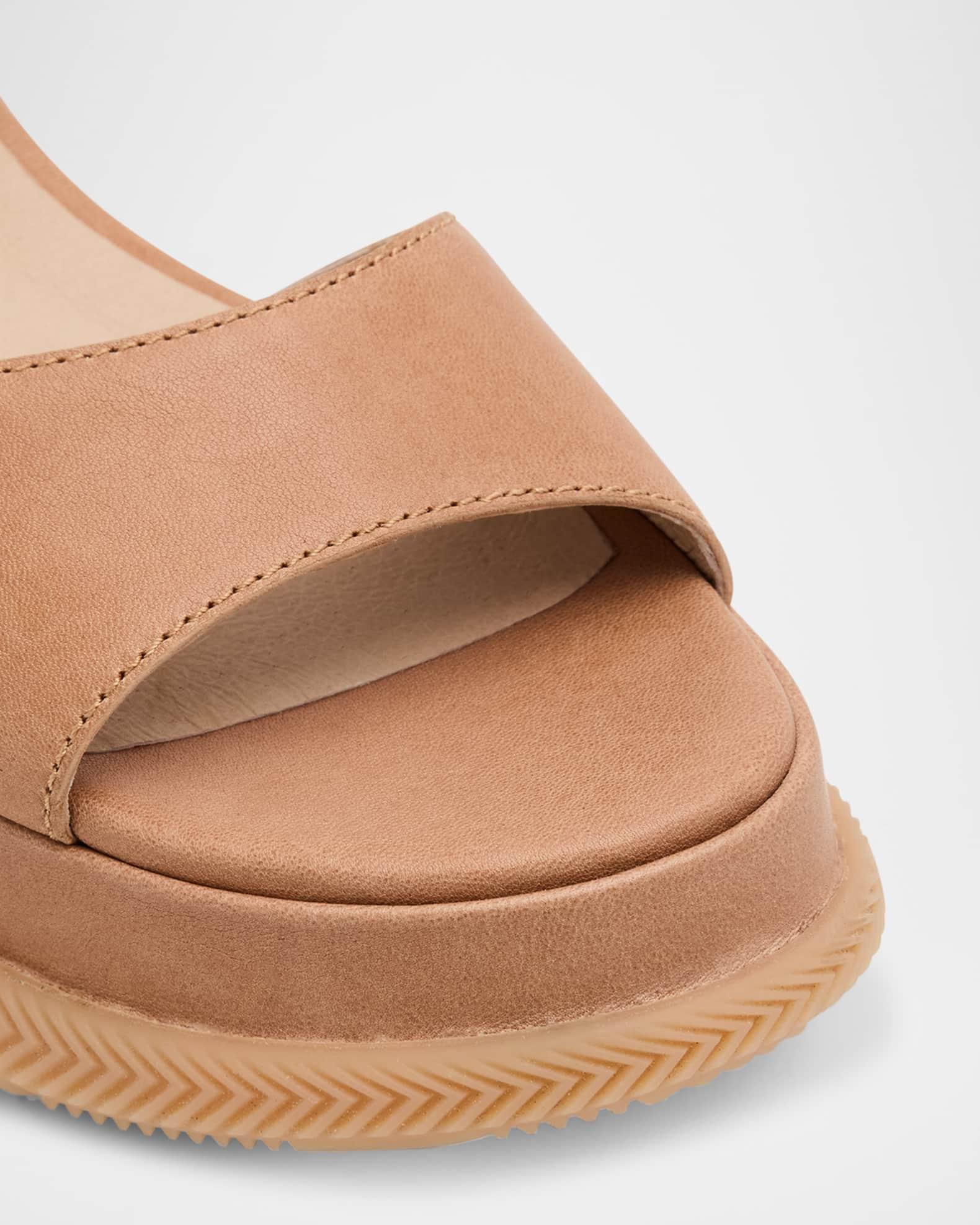 Ario Sporty Leather Wedge Sandals Product Image