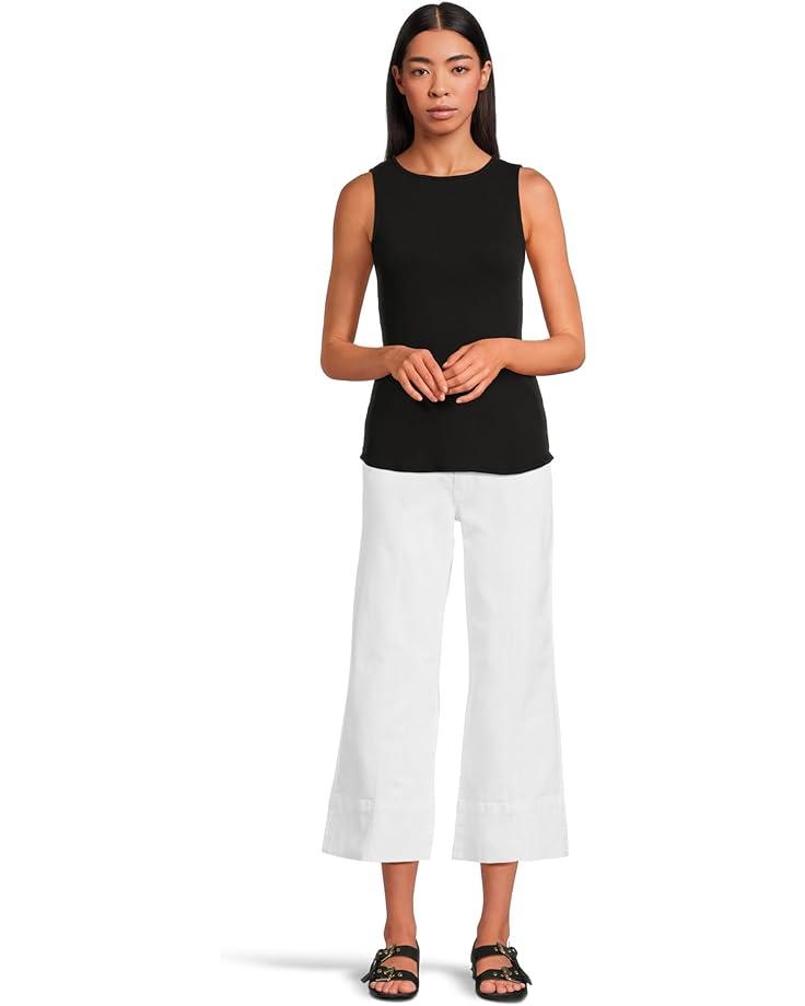 Women's KUT from the Kloth Petite Meg High Rise Frt Pin Tuck Wide Hem Basic Bck Product Image