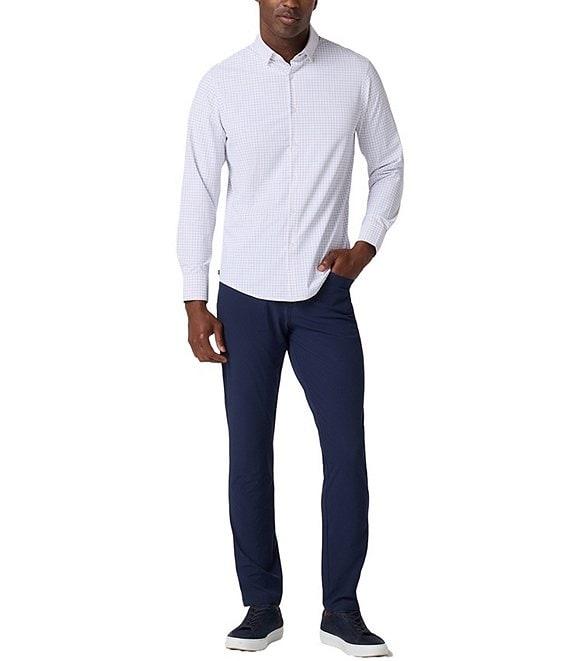 Mizzen+Main Performance Stretch Leeward No Tuck Conrad Tattersall Long Sleeve Woven Shirt Product Image