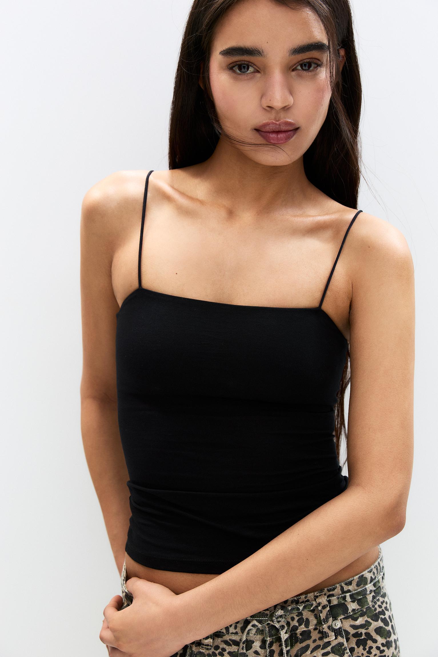 Strappy straight-cut top Product Image