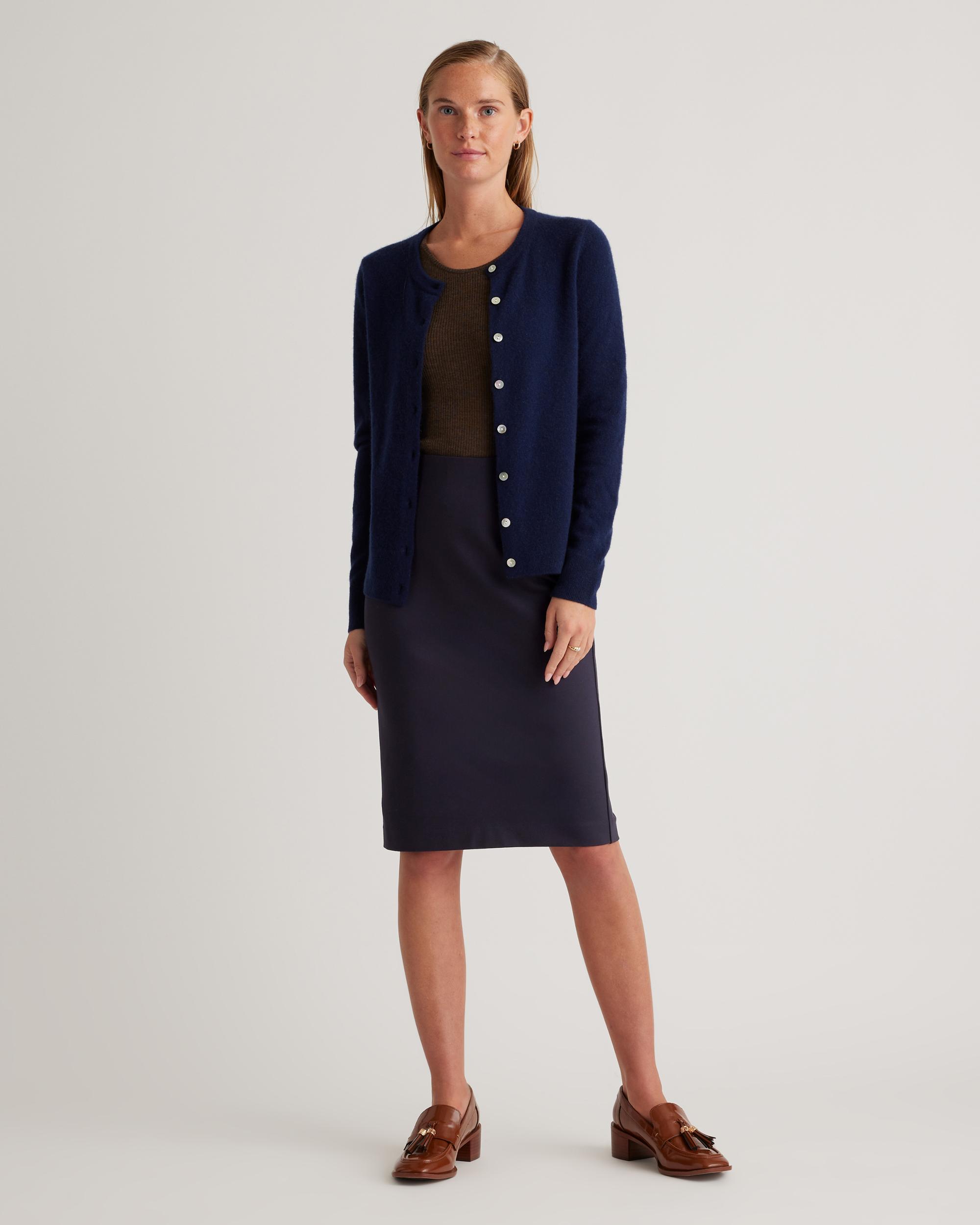 Quince | Women's Ultra-Stretch Ponte Pencil Skirt Size XL, Rayon Product Image