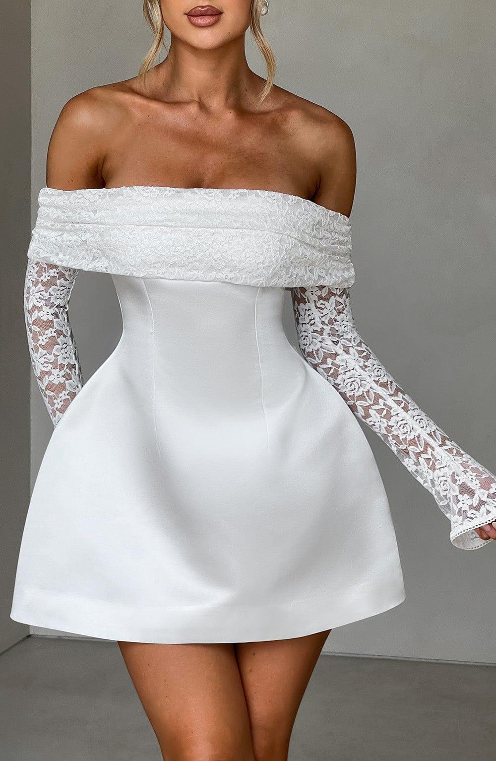 Georgianna Mini Dress - Ivory Product Image