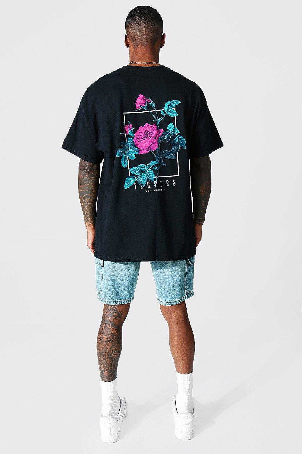 Oversized Virtues Graphic T-shirt | boohooMAN USA Product Image