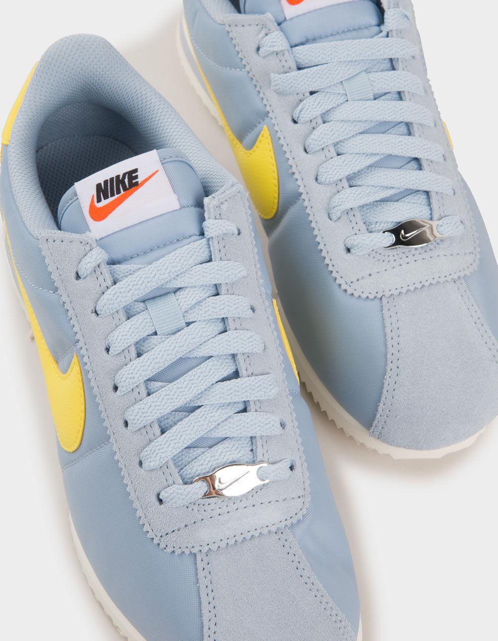 NIKE Cortez Textile Womens Shoes - BLUE COMBO Product Image