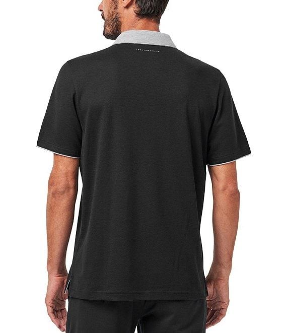 TravisMathew Reservation Number Short Sleeve Polo Shirt Product Image