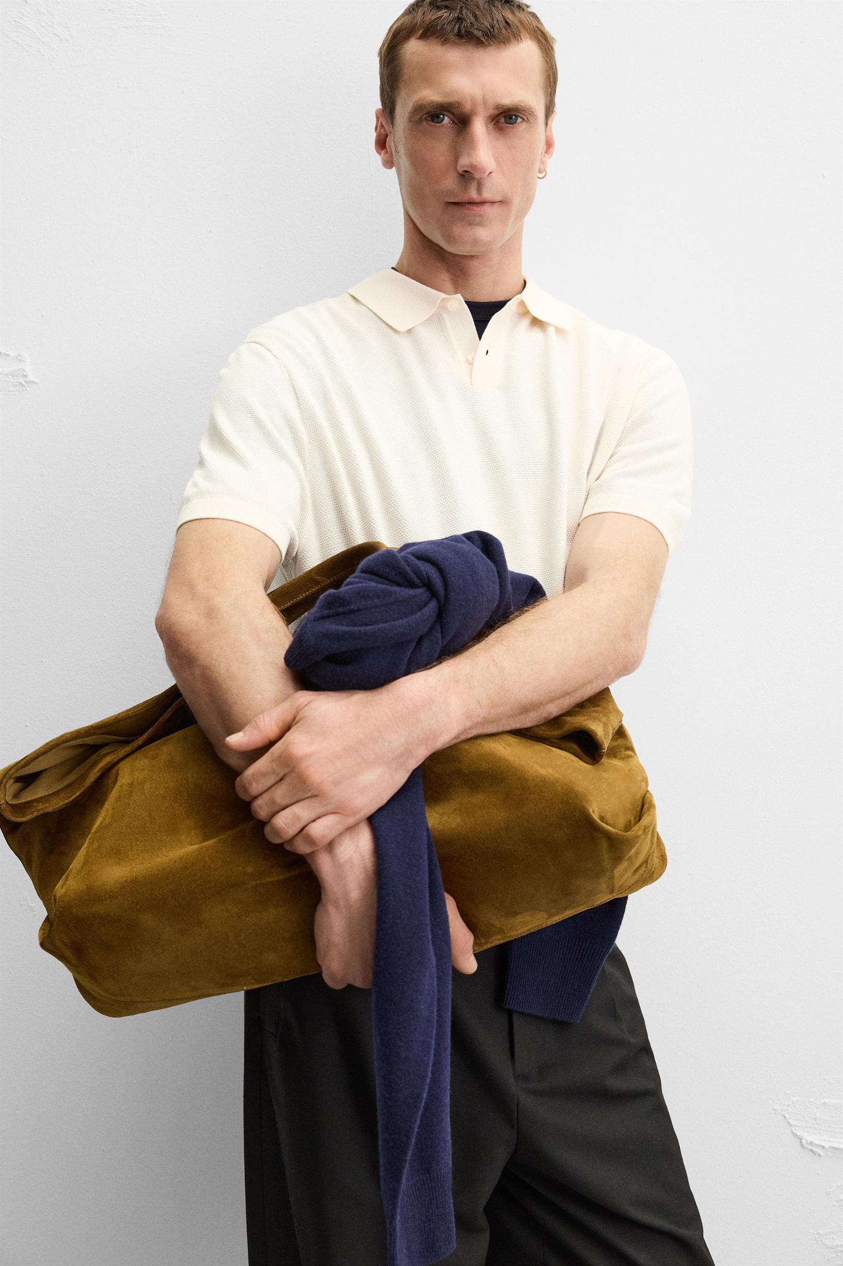 PIQUÉ TEXTURED POLO SHIRT Product Image