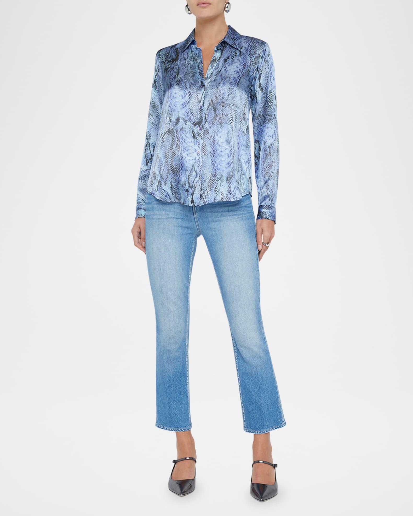 Tyler Snake Silk Blouse Product Image