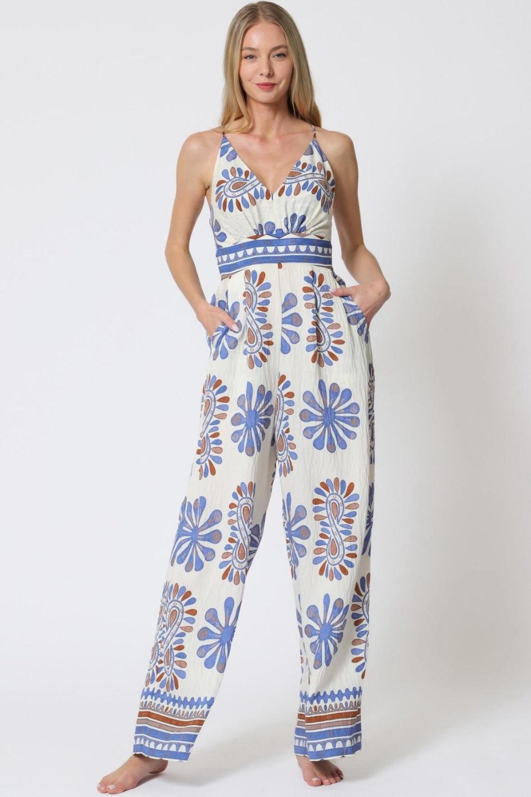 Tie Back Jumpsuit Product Image