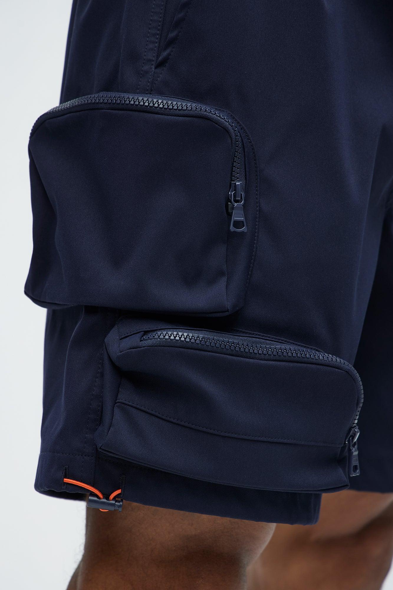 Gone Fishing Cargo Shorts - Navy Product Image