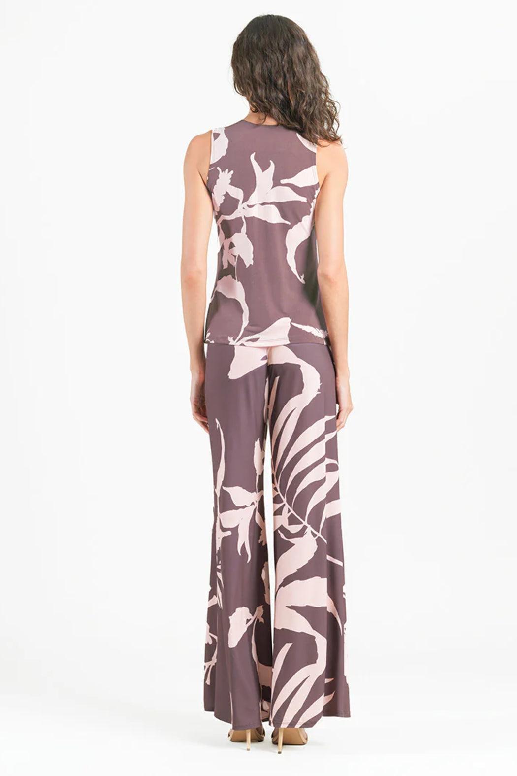 Floral Print Soft Knit Palazzo Pant Product Image