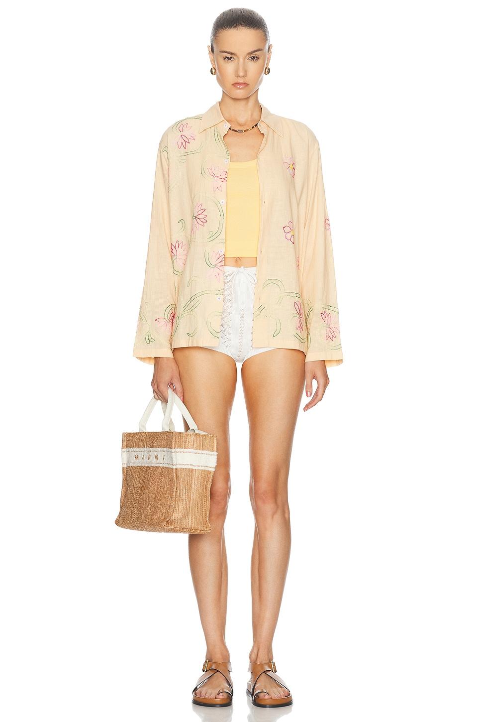 Floral Embroidered Shirt Product Image