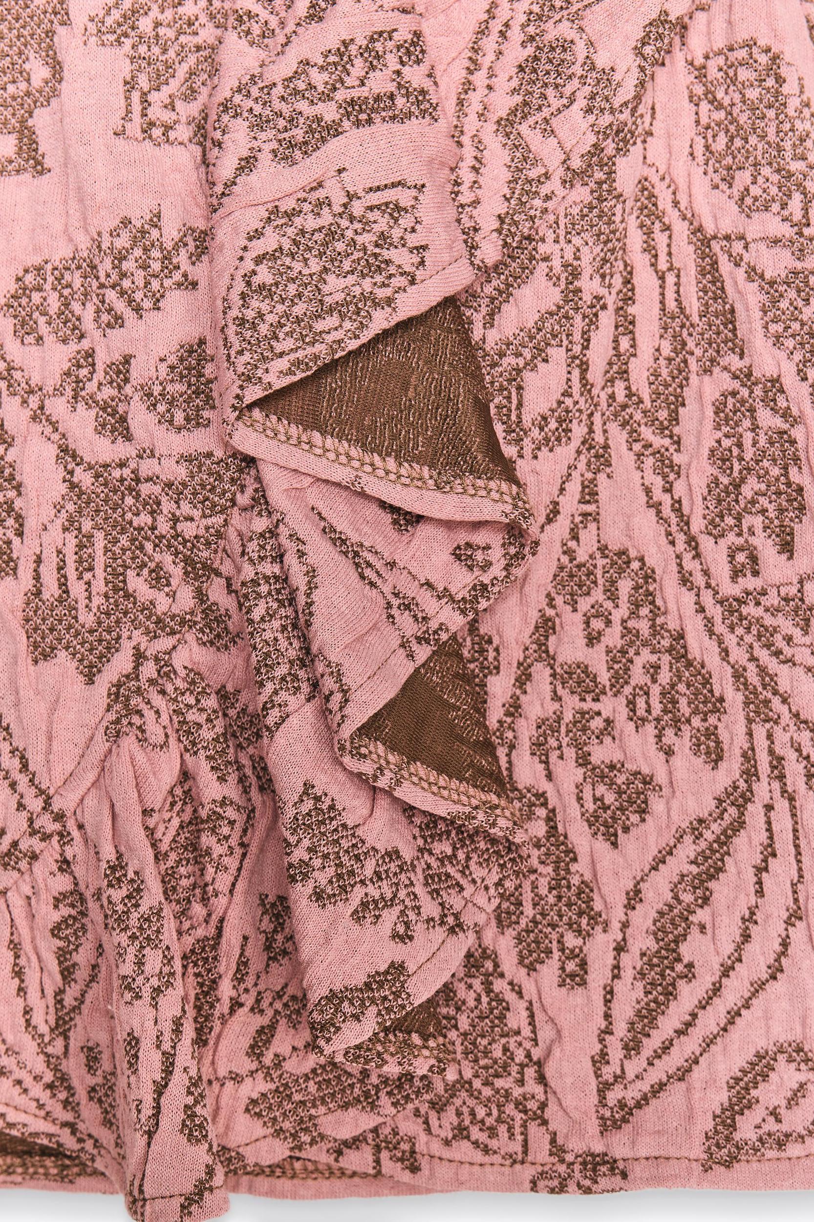 JACQUARD RUFFLE SKIRT Product Image