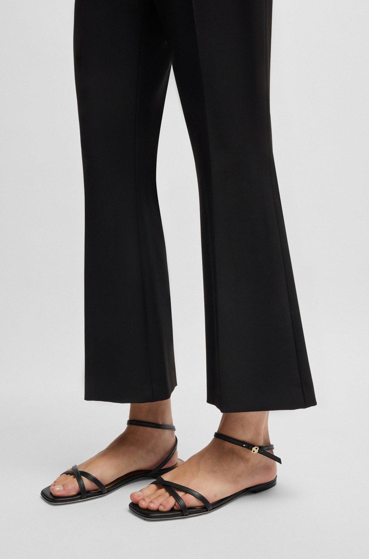 Leather sandals with Double B monogram Product Image