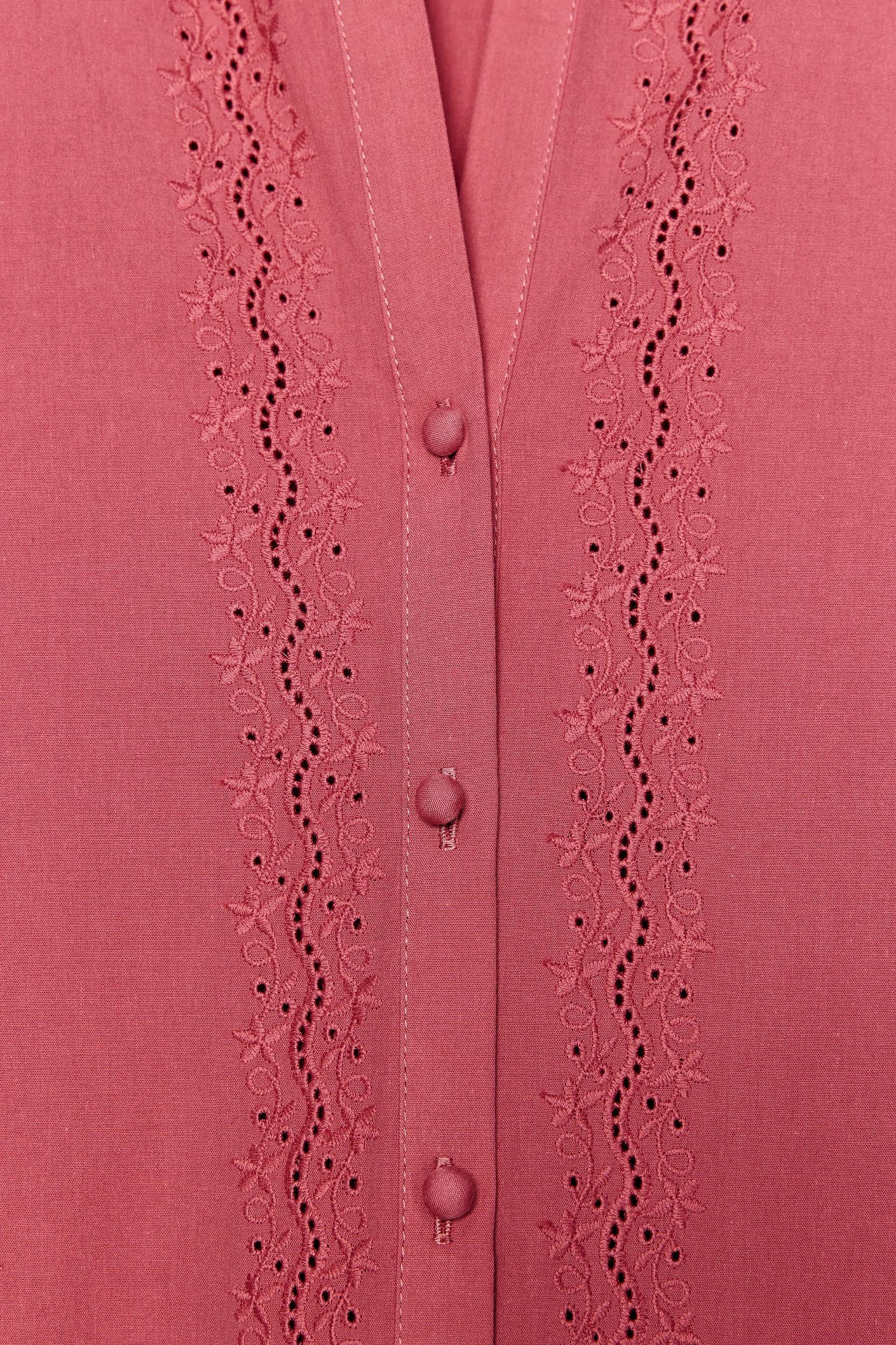 EMBROIDERED EYELET BLOUSE Product Image