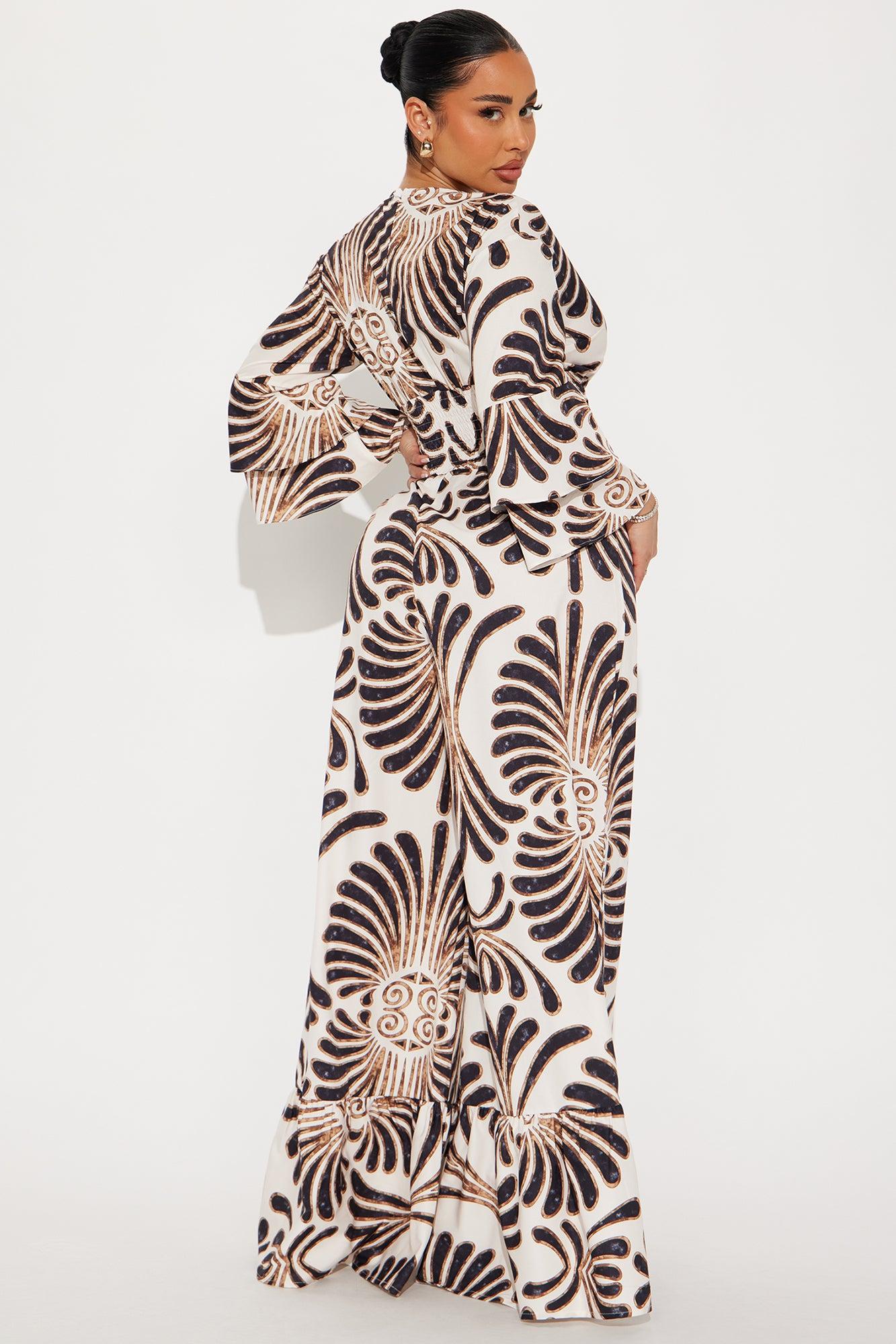 Find Me On Vacay Jumpsuit - Black/combo Product Image