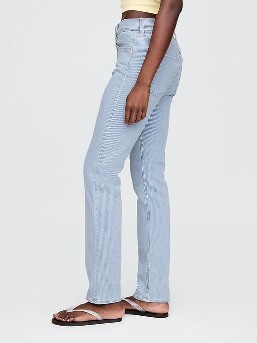 High Rise Studded &apos;90s Straight Jeans Product Image