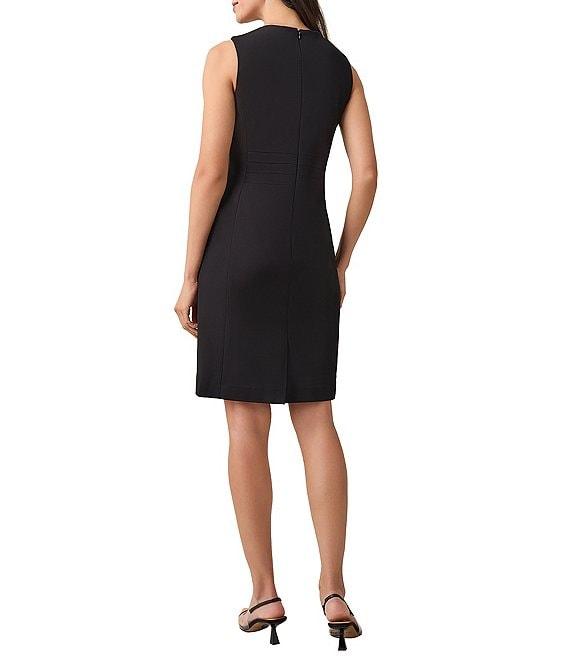 Kasper Sleeveless Round Neck Waist Seam Sheath Dress Product Image