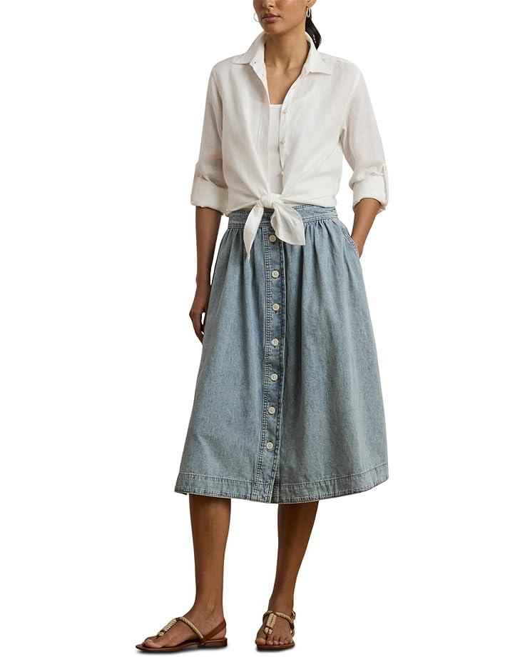 Manzana Paneled Midi Skirt Product Image