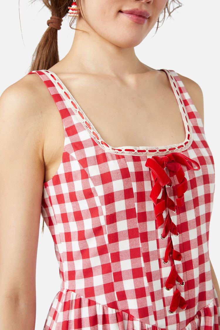 Jam Gingham Corset Dress Product Image