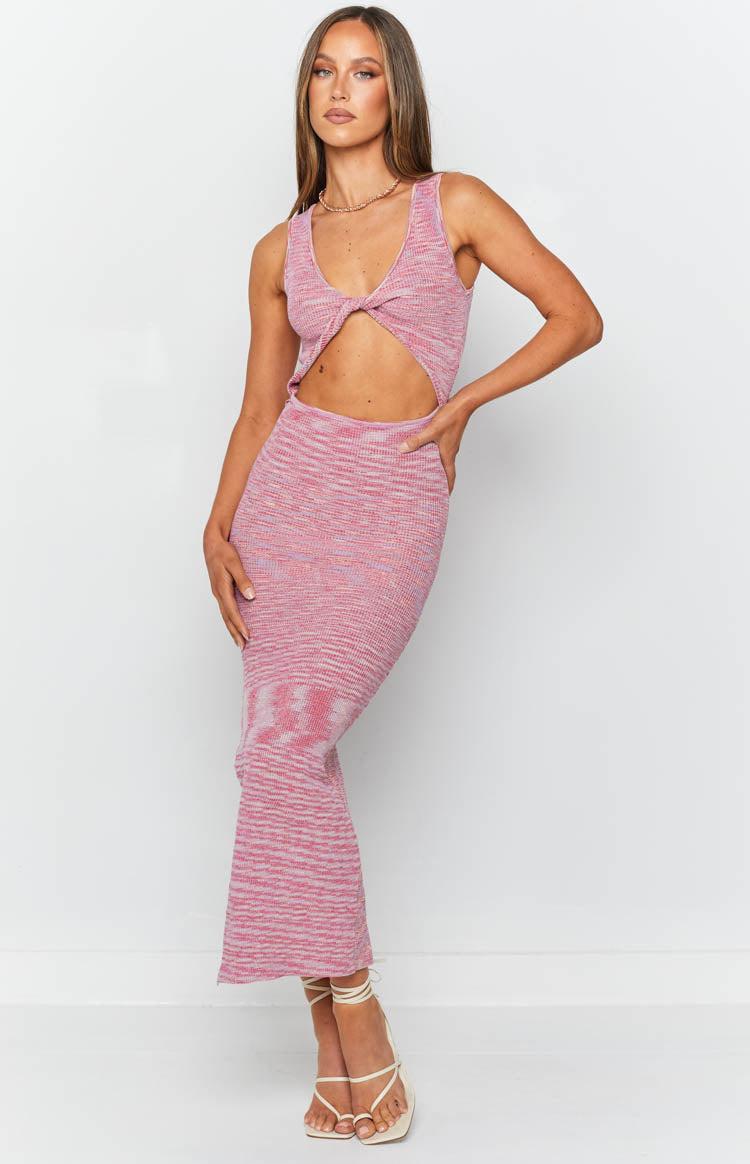 Ravenna Cut Out Maxi Dress Pink Baby Product Image