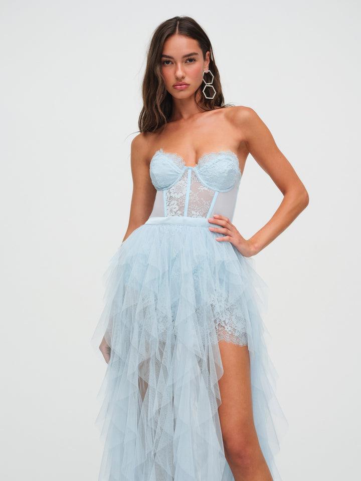 Bustier Gown — Blue Product Image