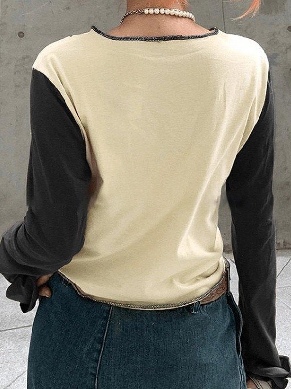 Vintage Star Print Raglan Sleeve Tee Product Image