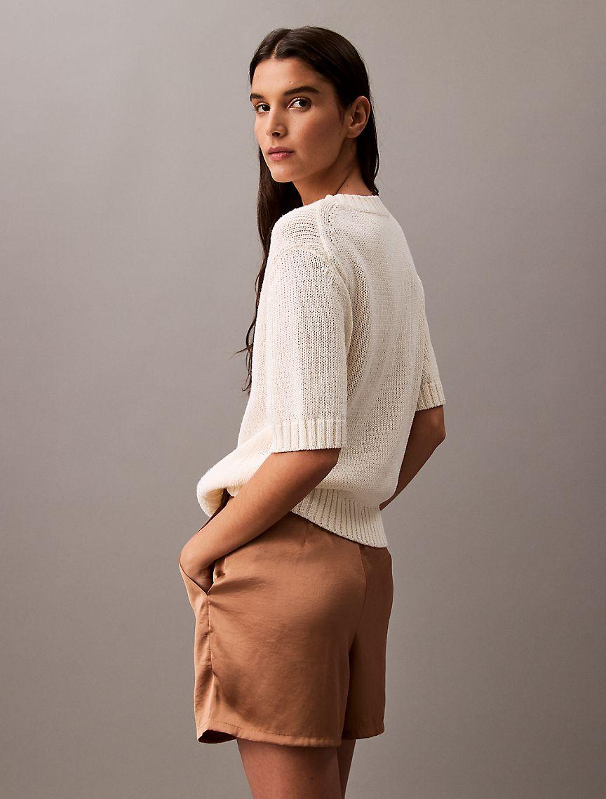 Crushed Satin Shorts Product Image