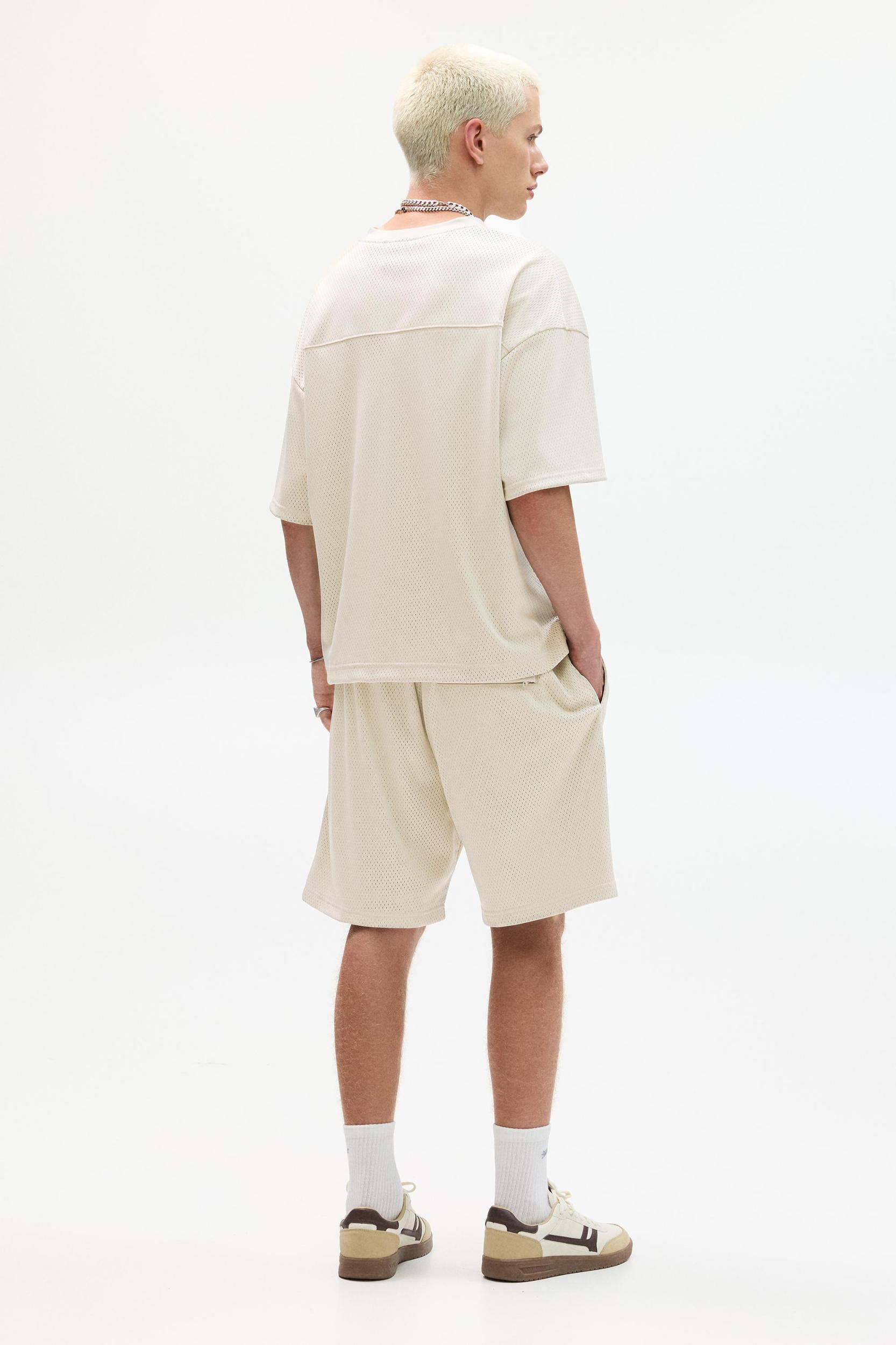 STWD mesh fabric T-shirt Product Image