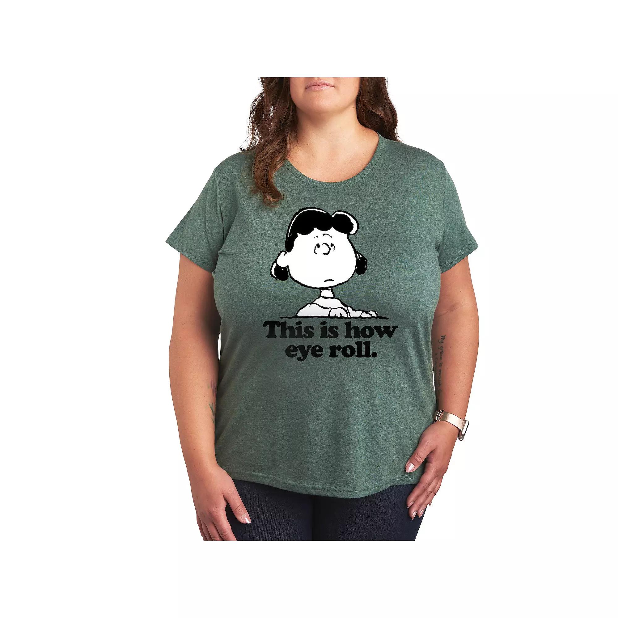 Plus Peanuts Lucy This Is How Eye Roll Graphic Tee, Women's,  Product Image