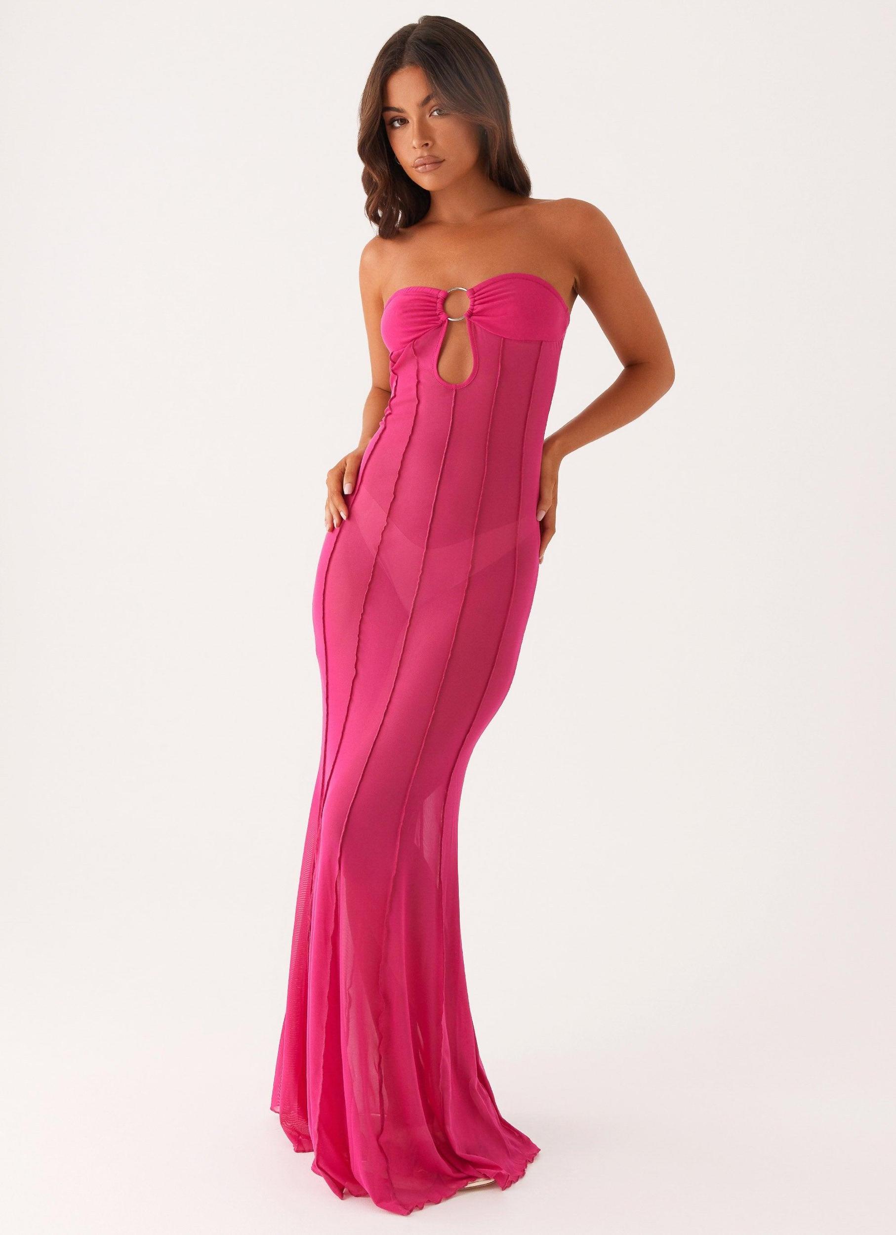 Kennedy Maxi Dress - Fuchsia Product Image