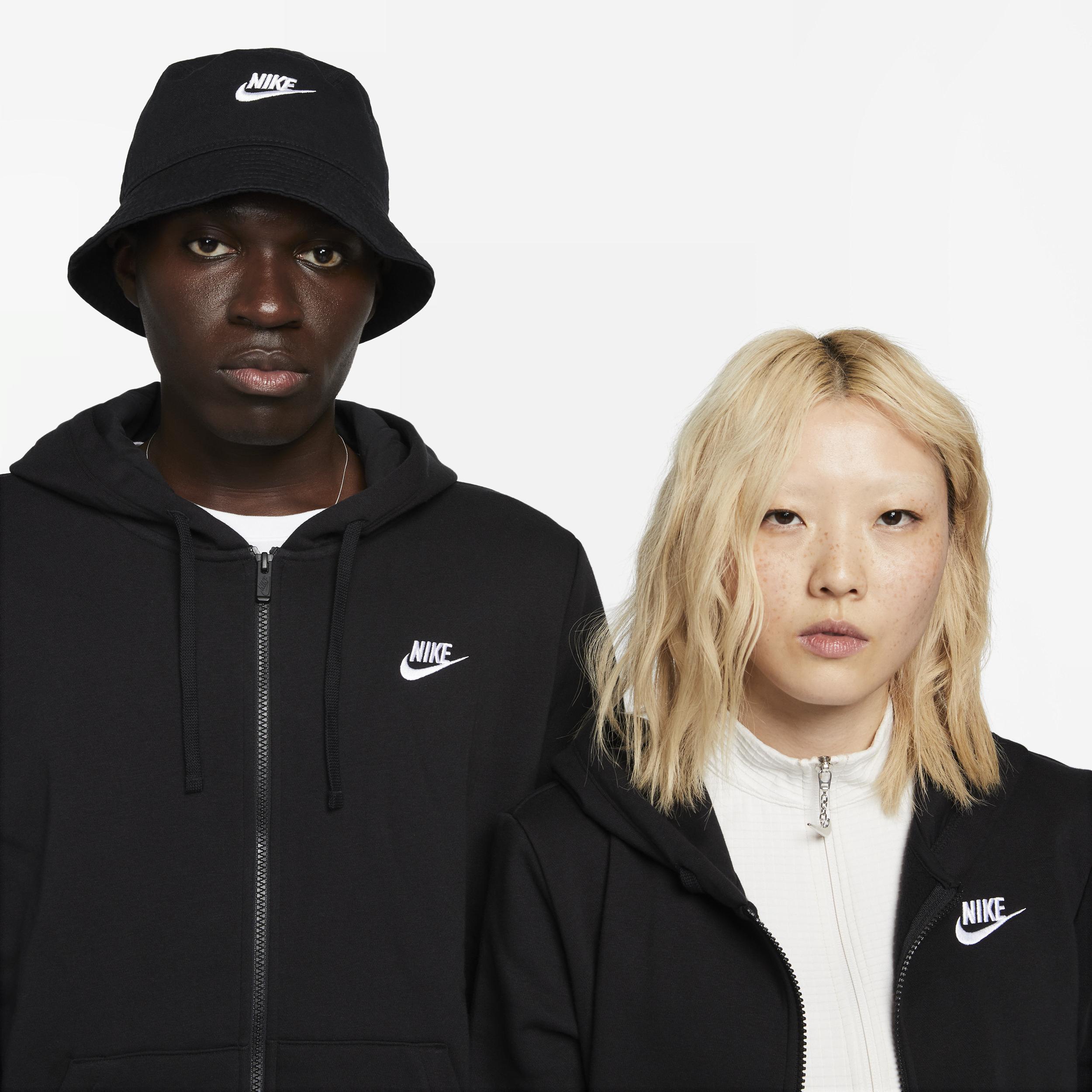 Womens Nike Sportswear Club Fleece Full-Zip Hoodie | DQ5471-010 Product Image