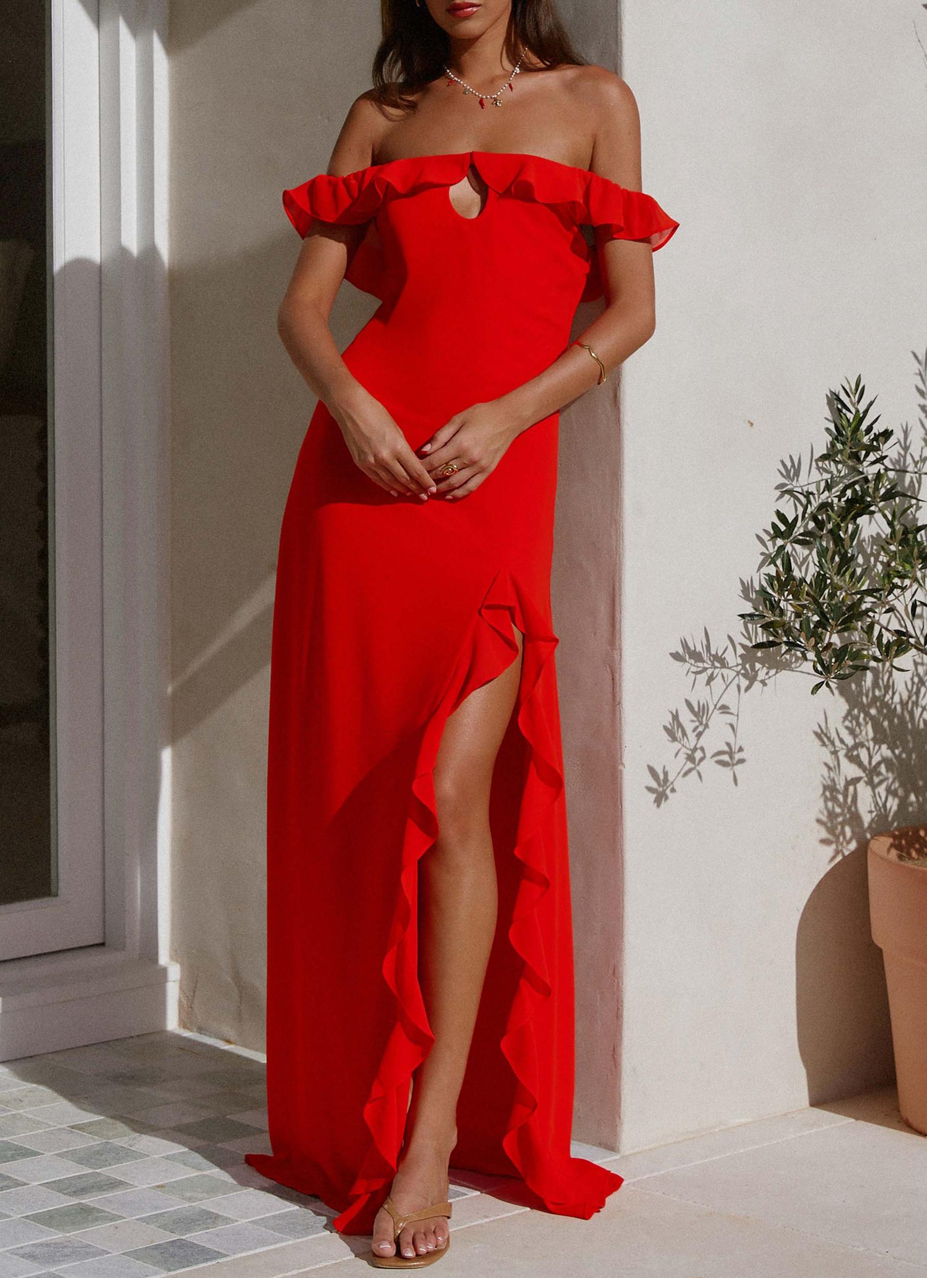 Braxton Maxi Dress - Red Product Image