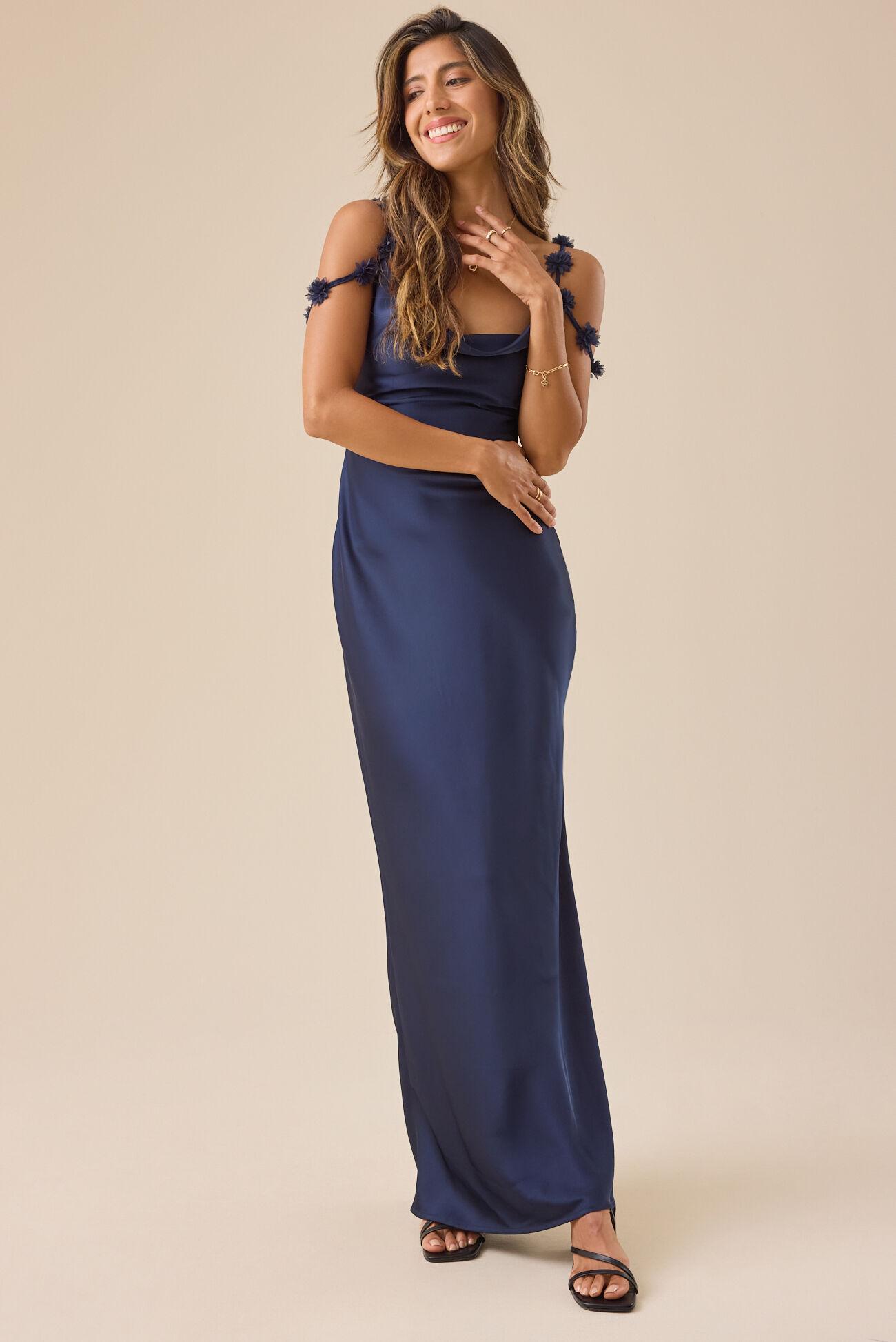 Scarlett Satin Maxi Dress Product Image
