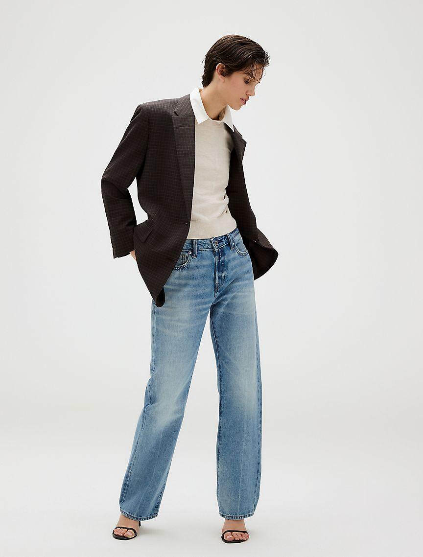 Smooth Cotton Relaxed Monogram Logo Sweater Product Image