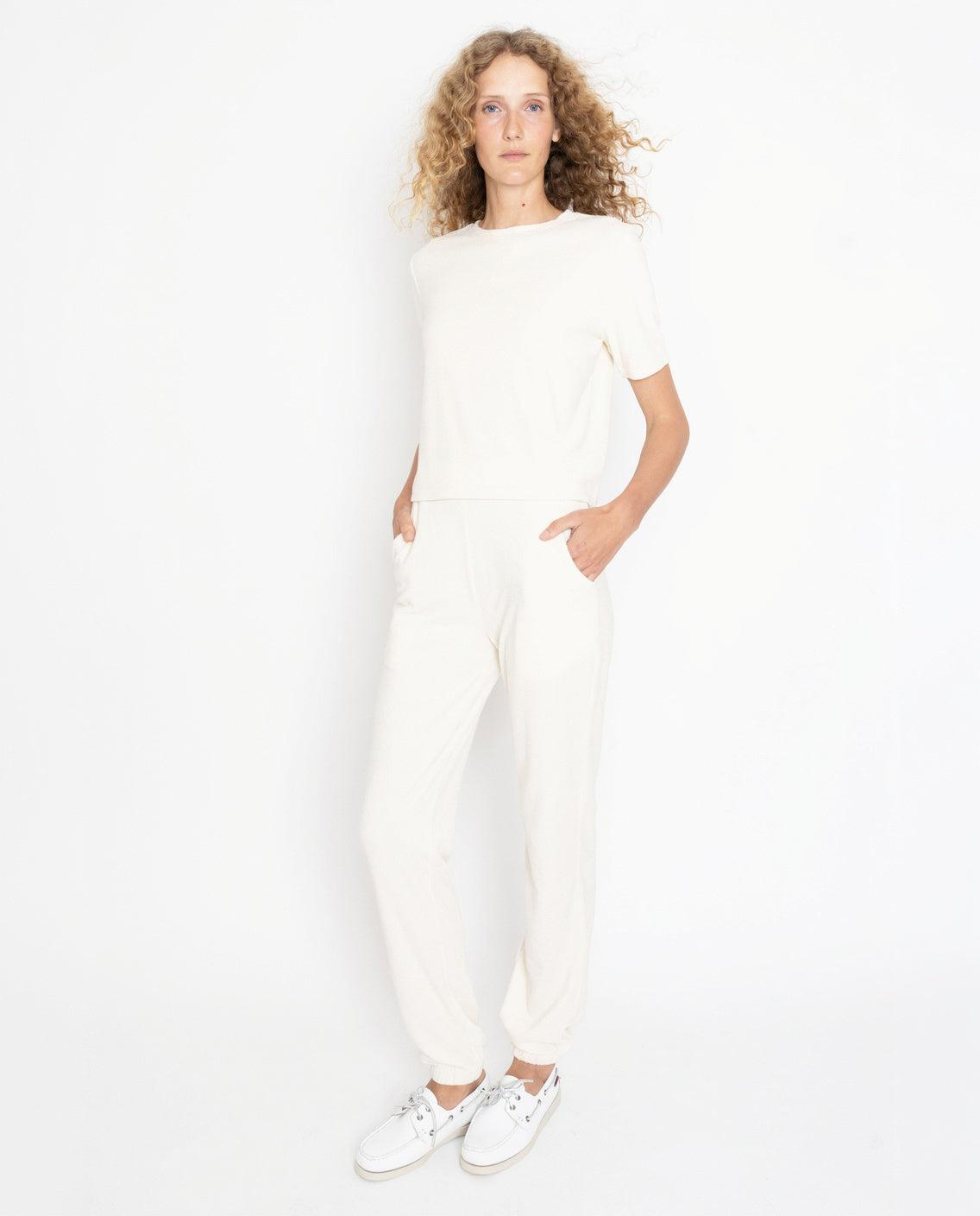 The Terry Sweatpants - Cream Female Product Image