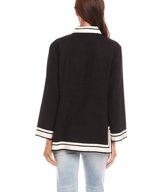 Karen Kane Split V-Neck Long Sleeve St. Tropez Tunic Product Image