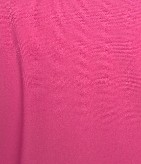 IC Collection Plus Size Stretch Woven Slim Leg Slit Hem Ankle Pants Product Image