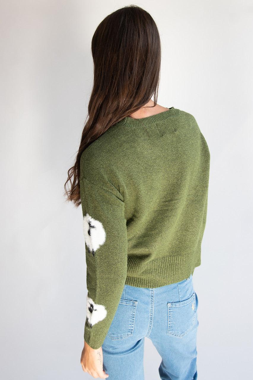 Animal Sleeve Sweater Product Image